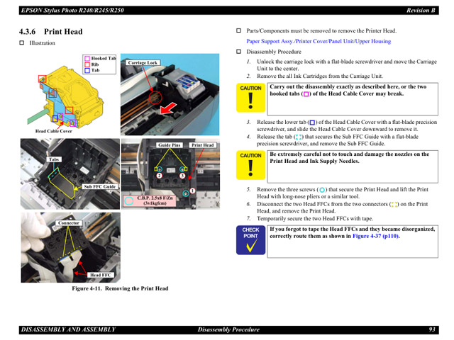 EPSON R240_R245_R250 Service Manual EPSON R240_R245_R250 Service Manual